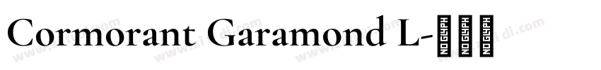 Cormorant Garamond L字体转换